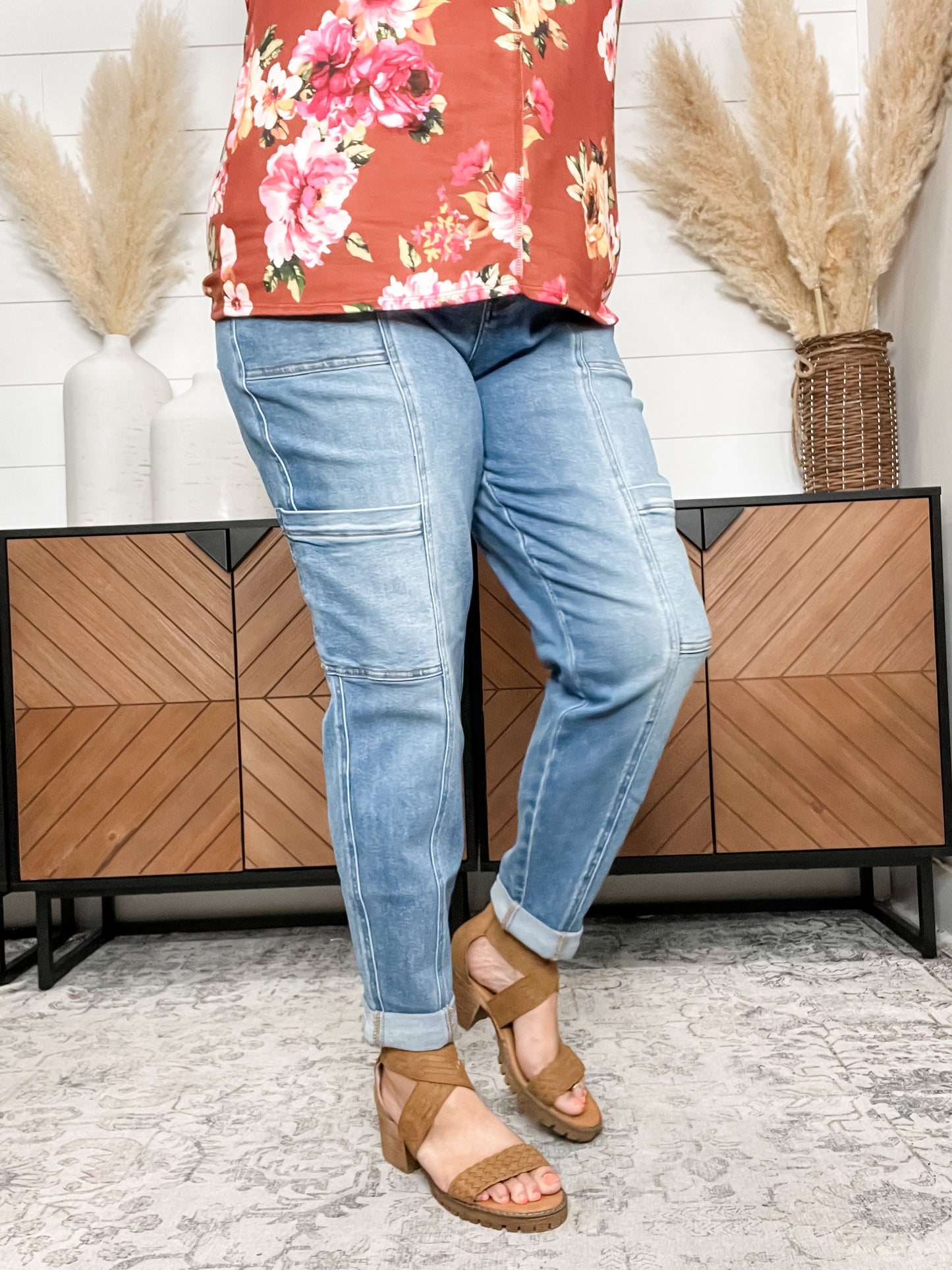 Judy Blue "Blue Jean Days" Cargo Joggers