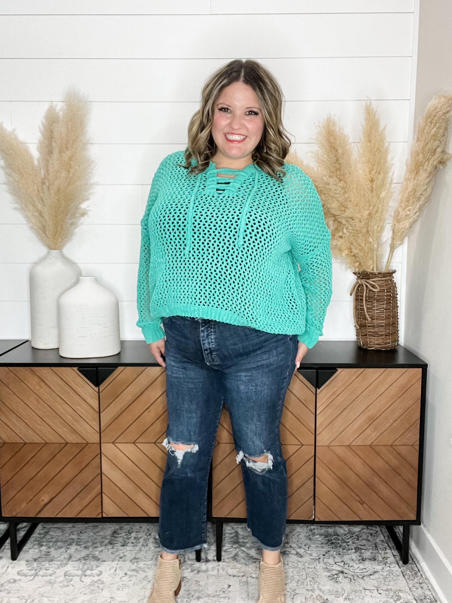 "Dylan" RFM Cropped Distressed Straight Leg