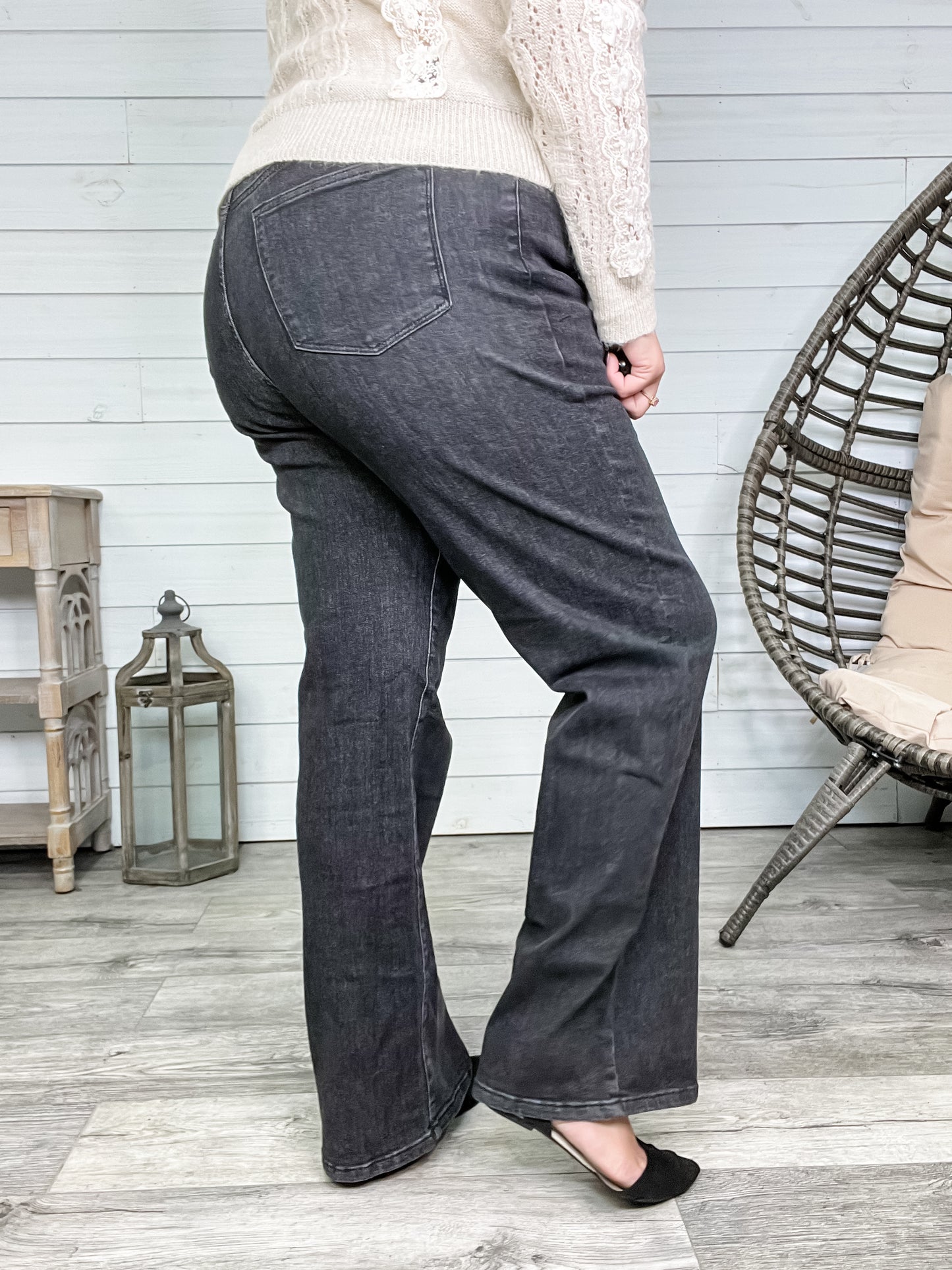Judy Blue "Date Night" Black Trouser Jeans