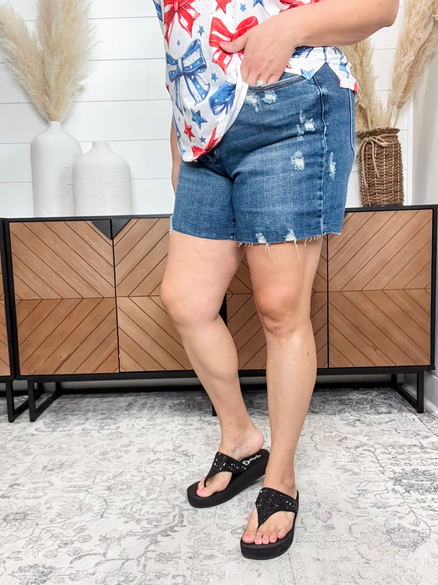 Judy Blue "Small Town Girl" Mid thigh shorts