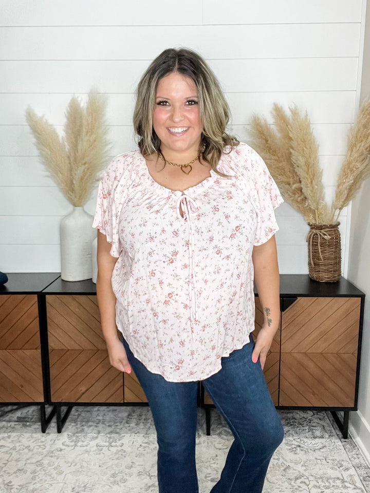 "Division" Short Sleeve Peasant Style