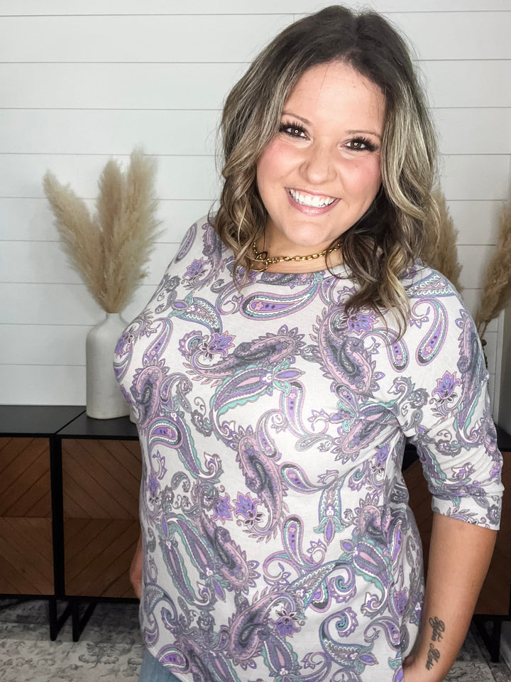 "Bisbee" 3/4 Sleeve Weekender Style