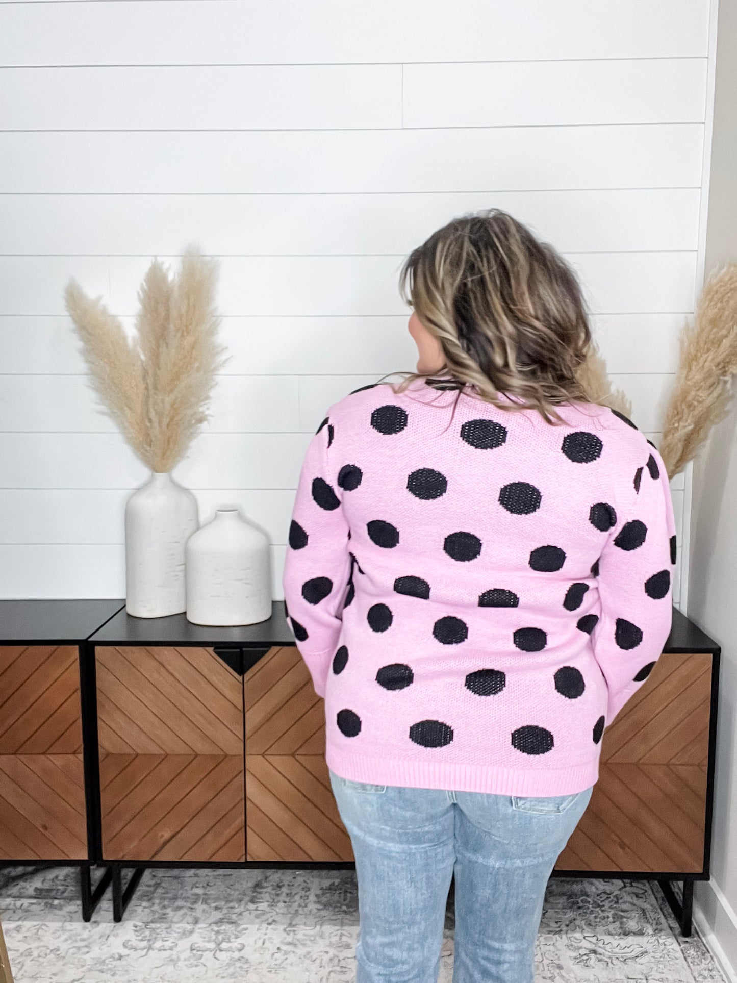 "I Say Yes" Polka Dot Sweater