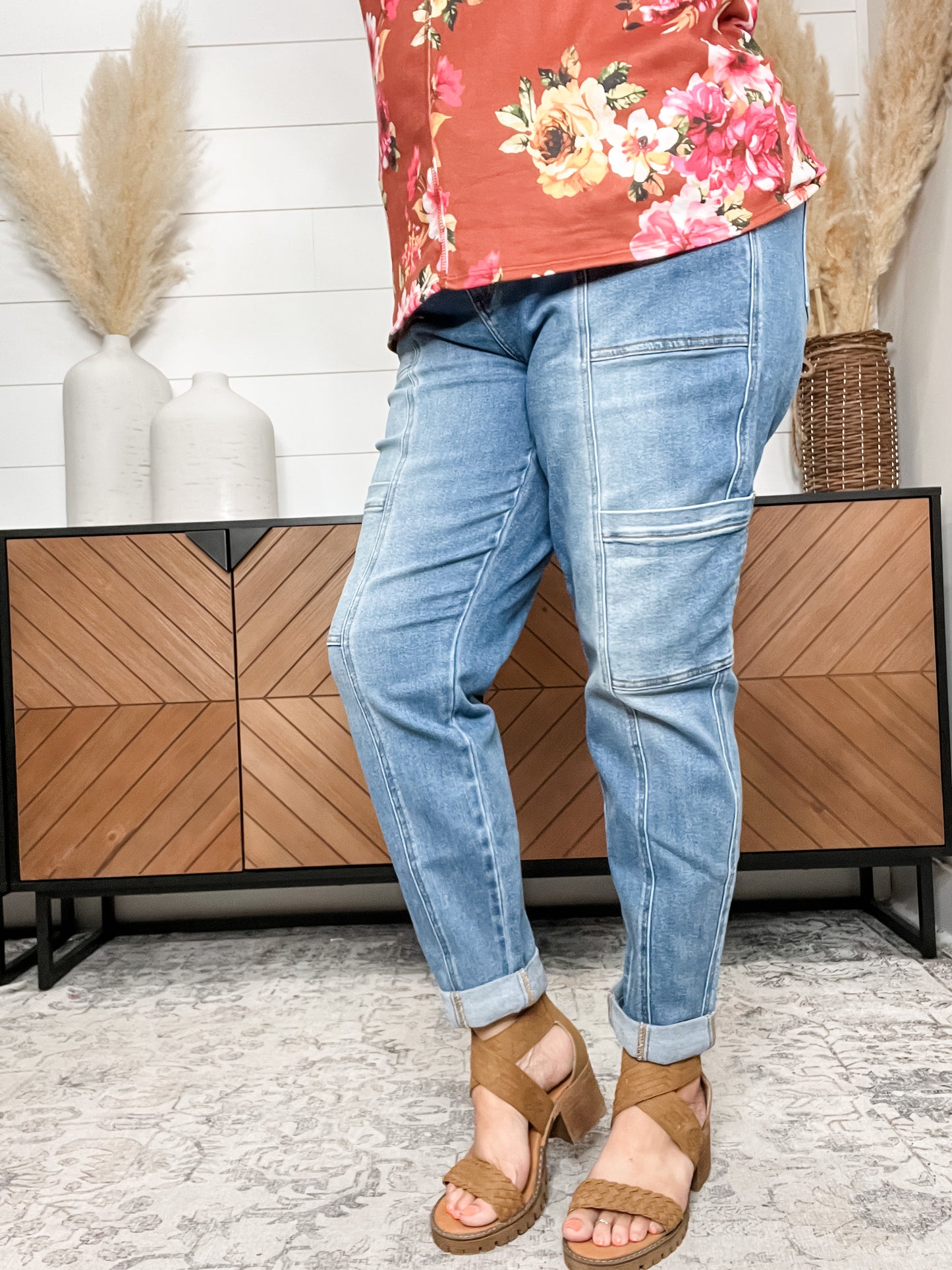 Judy Blue "Blue Jean Days" Cargo Joggers