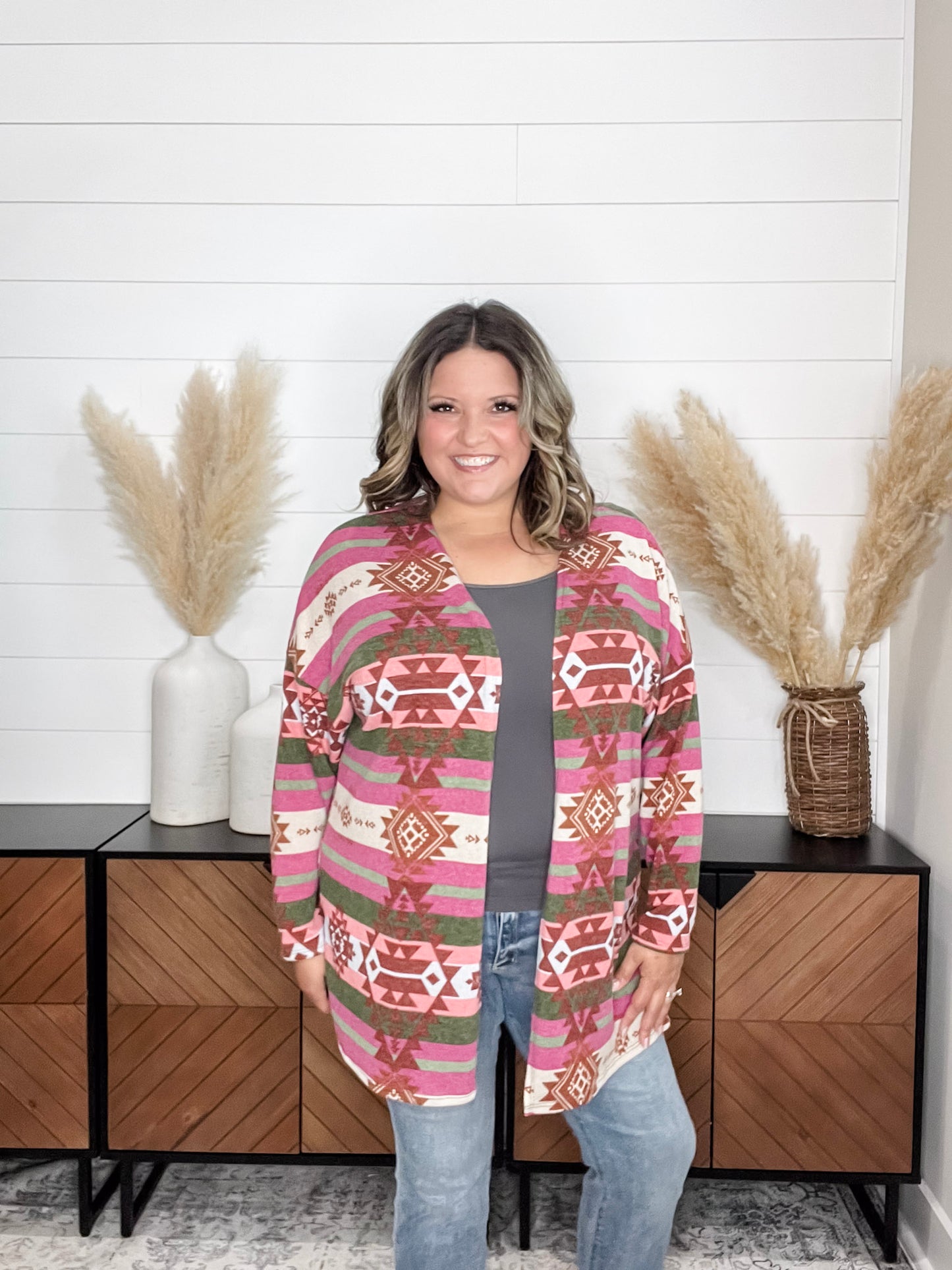 "Ridgeway" Aztec Pattern Cardigan