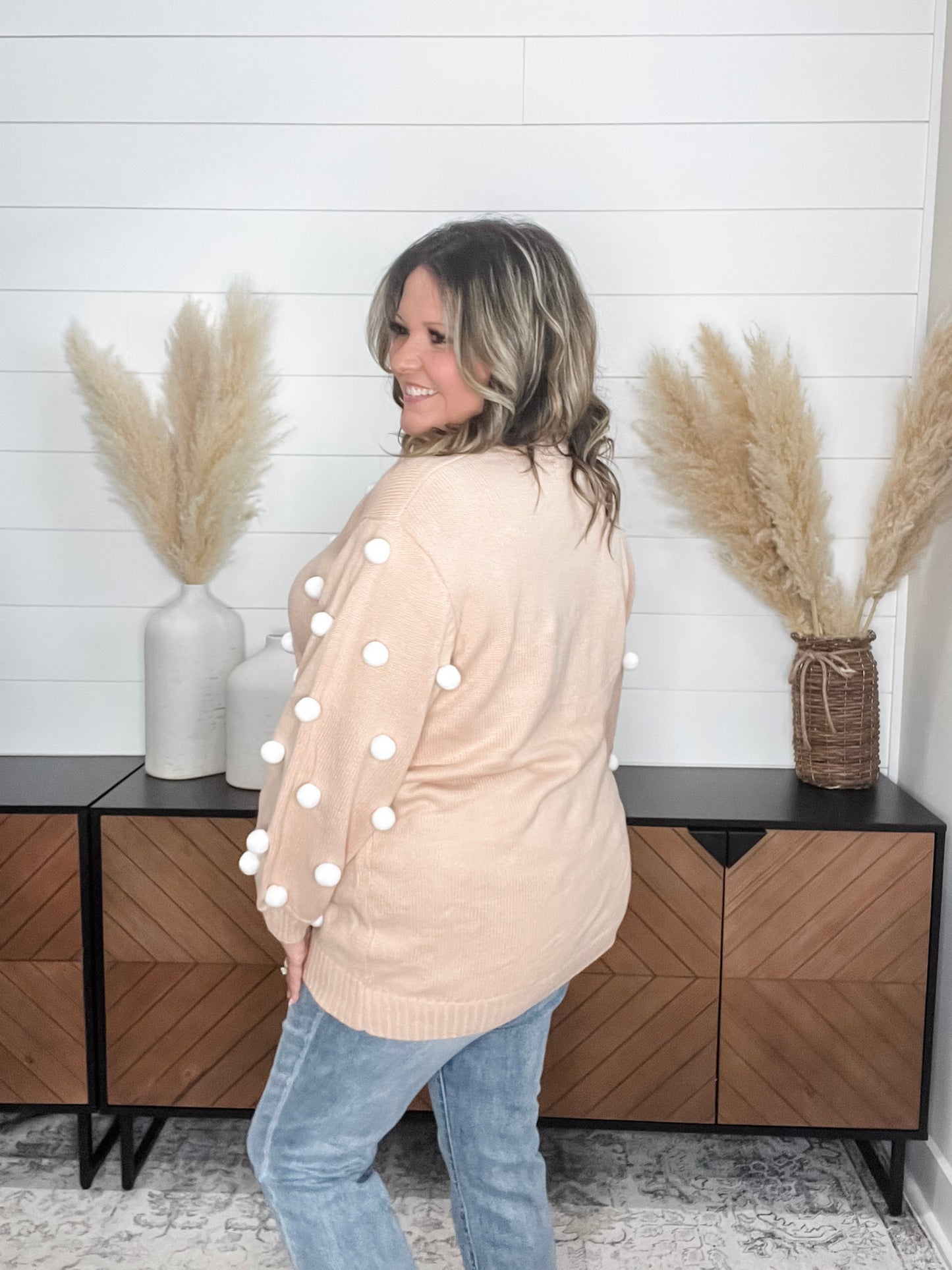 "Cottontail" Long Sleeve Sweater