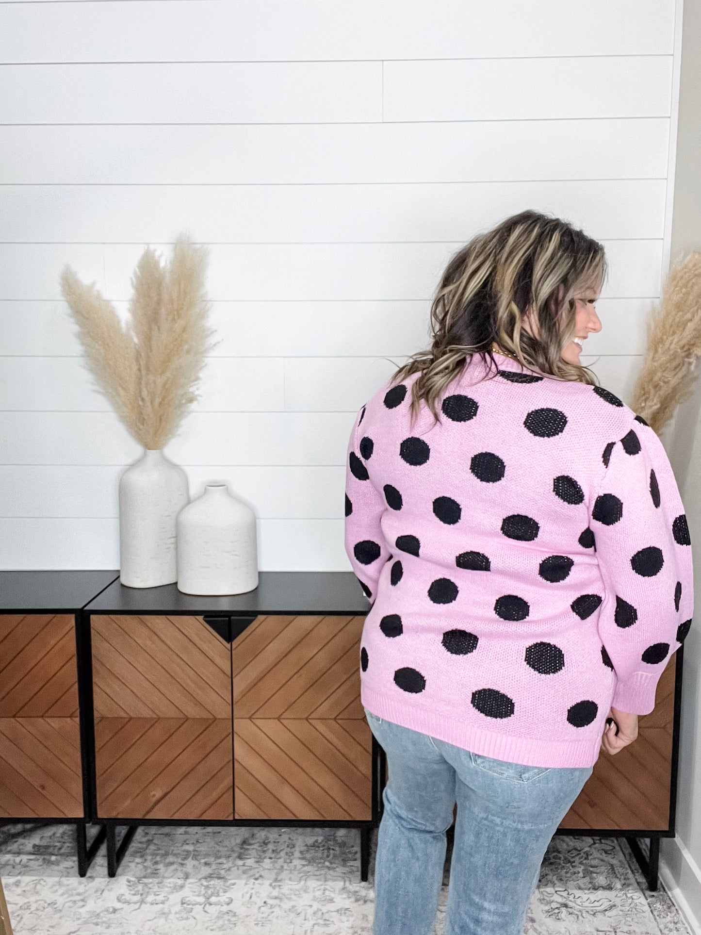 "I Say Yes" Polka Dot Sweater