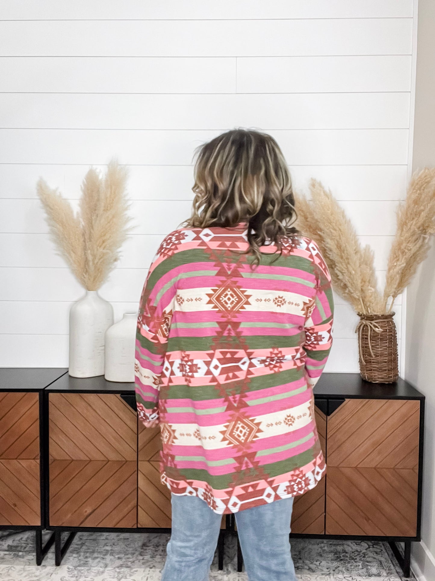 "Ridgeway" Aztec Pattern Cardigan
