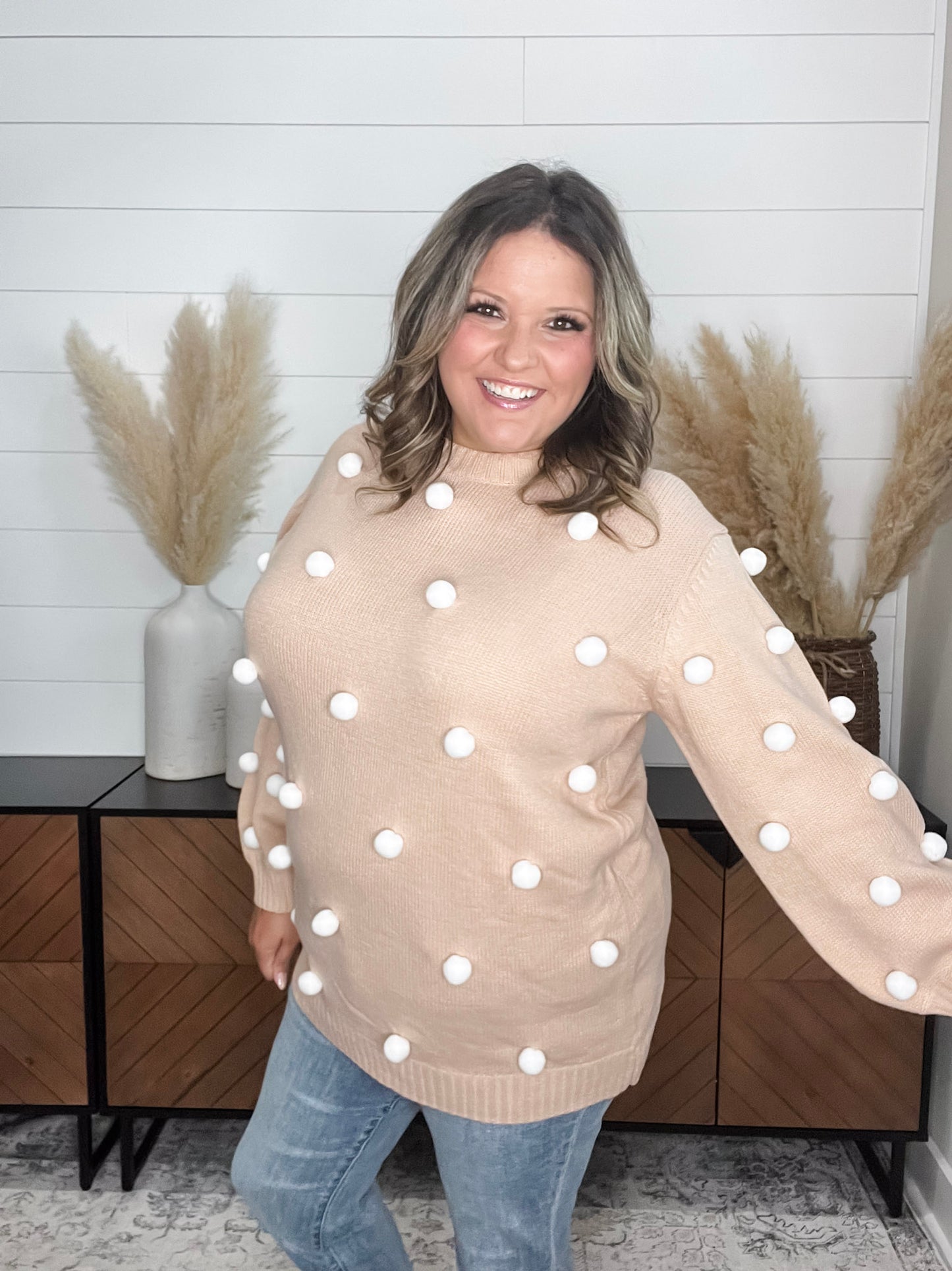 "Cottontail" Long Sleeve Sweater