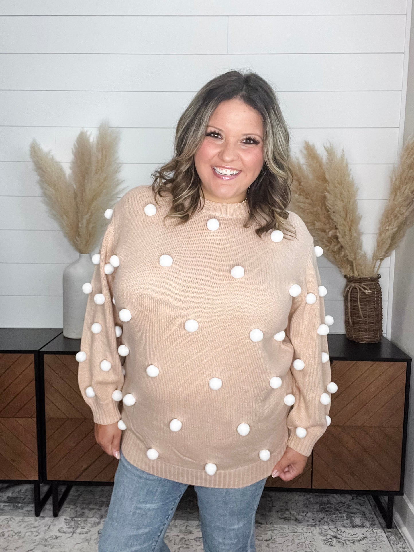 "Cottontail" Long Sleeve Sweater