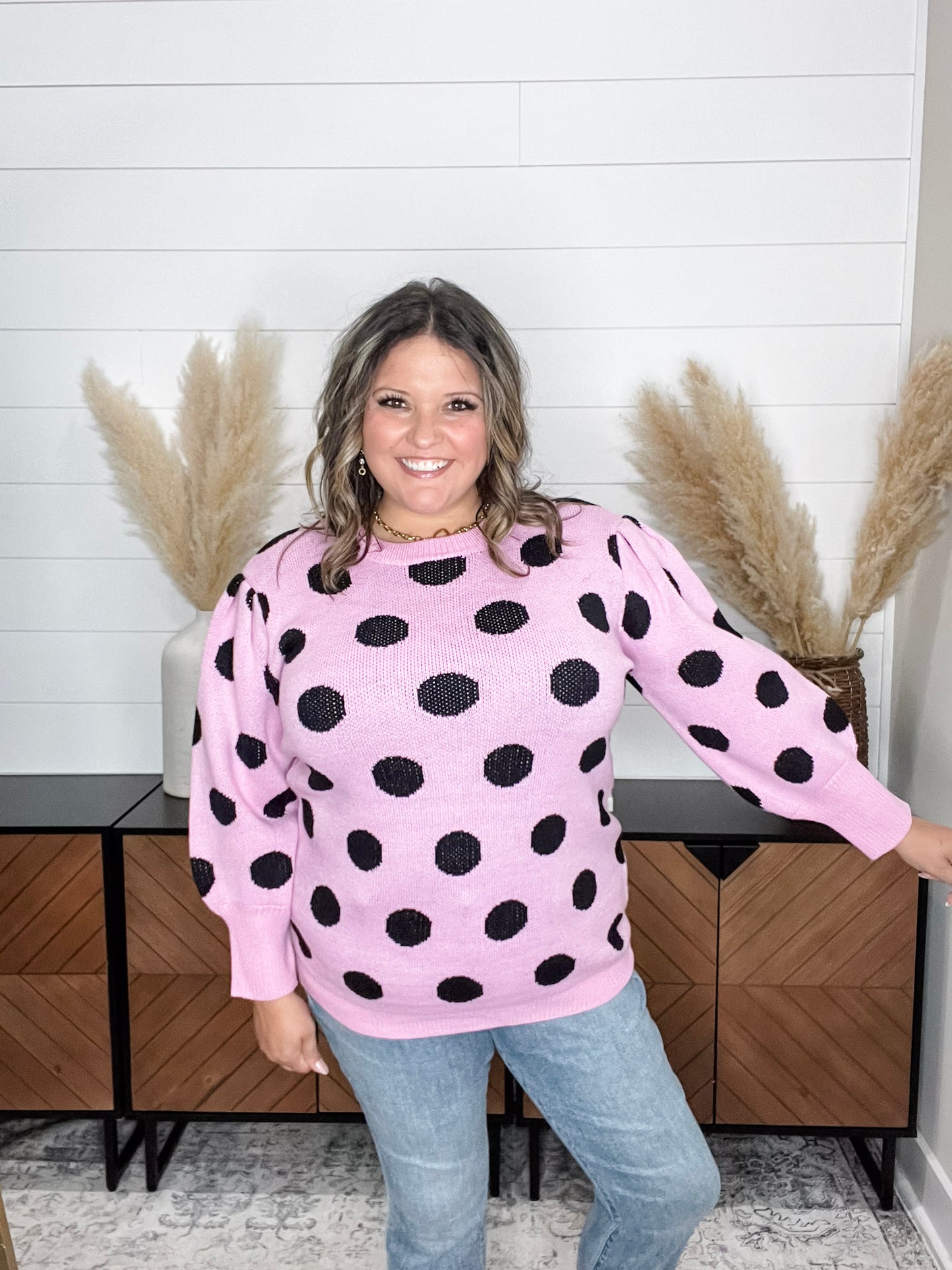 "I Say Yes" Polka Dot Sweater