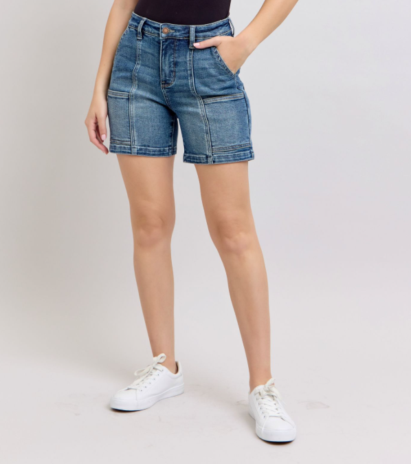 Judy Blue Utility Pocket Denim Shorts