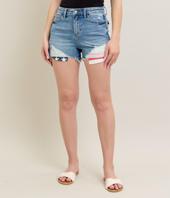 Judy Blue Americana Pocket Shorts