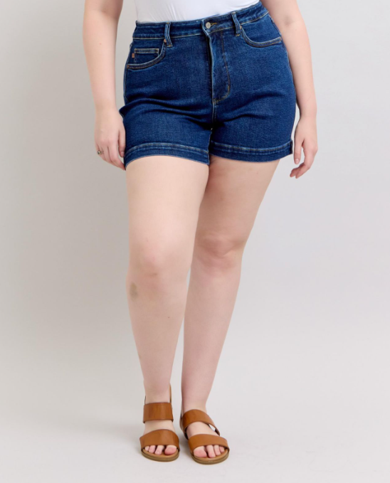 Judy Blue "So Epic" Dark Wash Tummy Control Shorts
