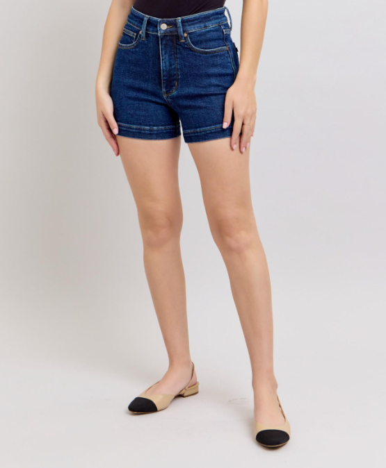 Judy Blue "So Epic" Dark Wash Tummy Control Shorts