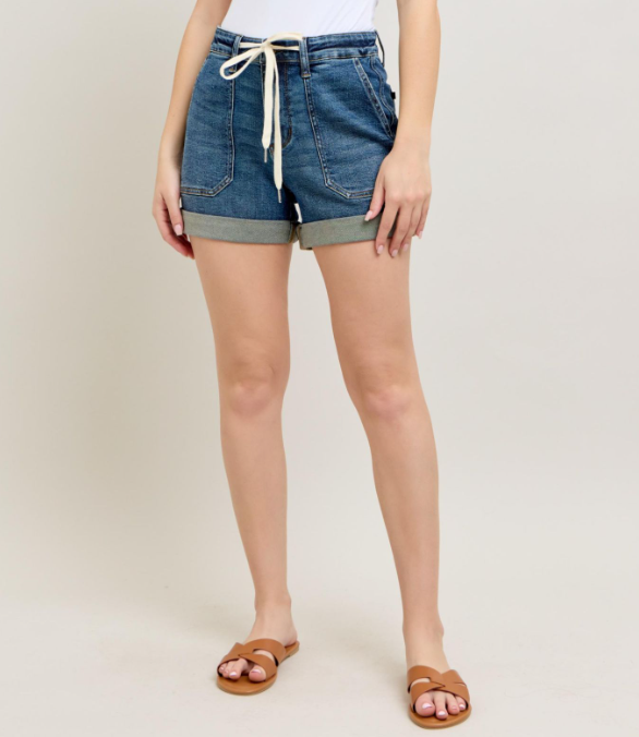 Judy Blue "More Than You Know" Cuffed Jogger Shorts