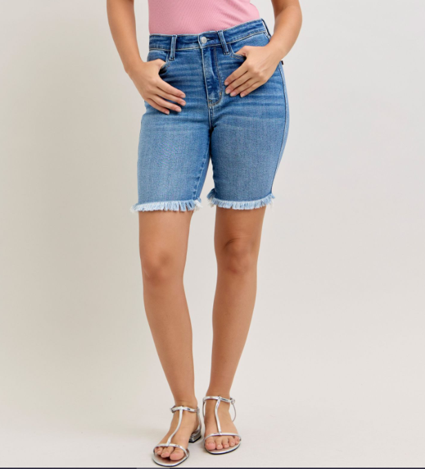 Judy Blue "Slay All Day" Bermuda Shorts