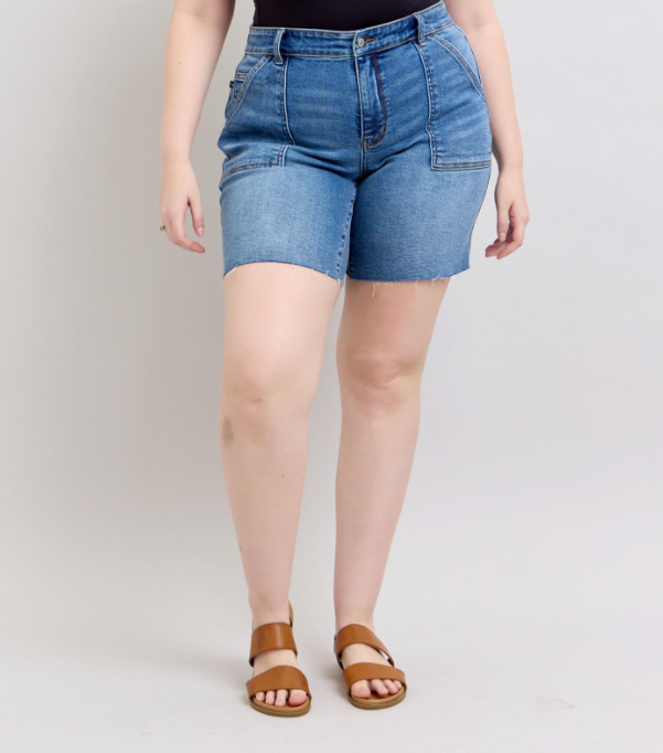 Judy Blue Utility Pocket Bermuda Shorts