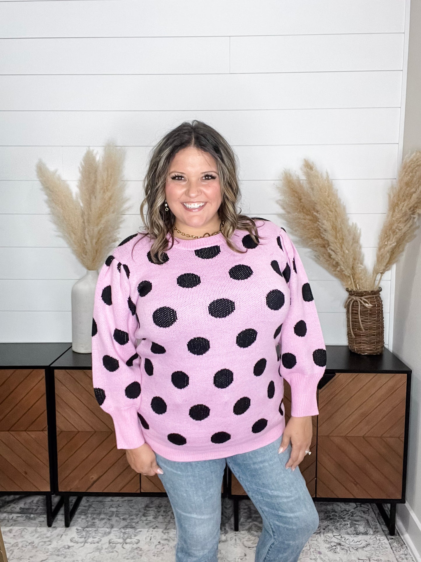 "I Say Yes" Polka Dot Sweater
