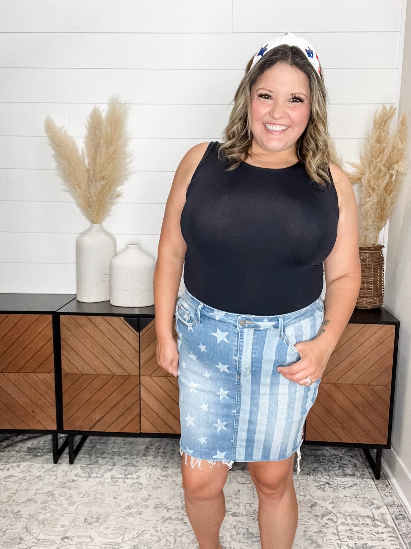 Judy Blue Stars and Stripes Skirt