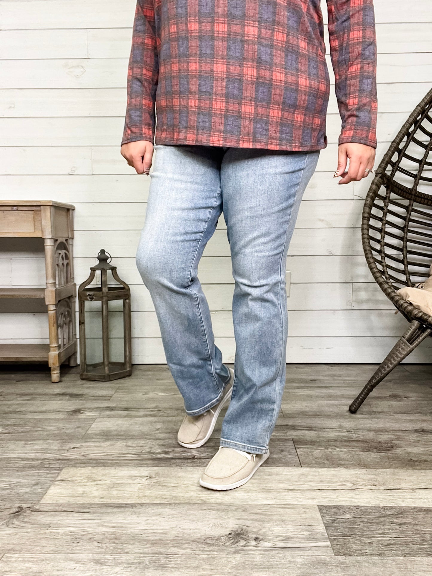 Judy Blue “Whiteout” Bootcut Therma Denim
