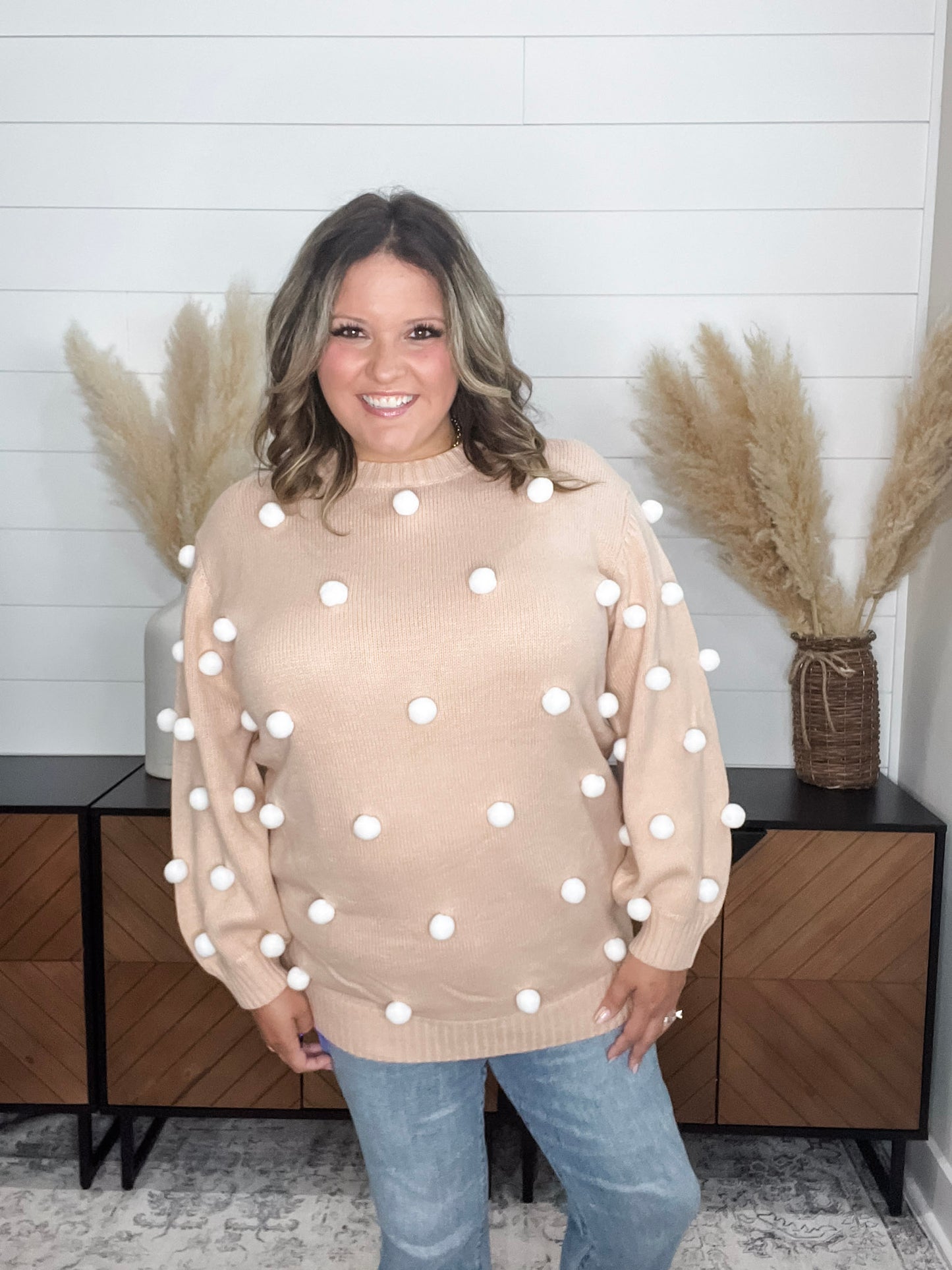 "Cottontail" Long Sleeve Sweater