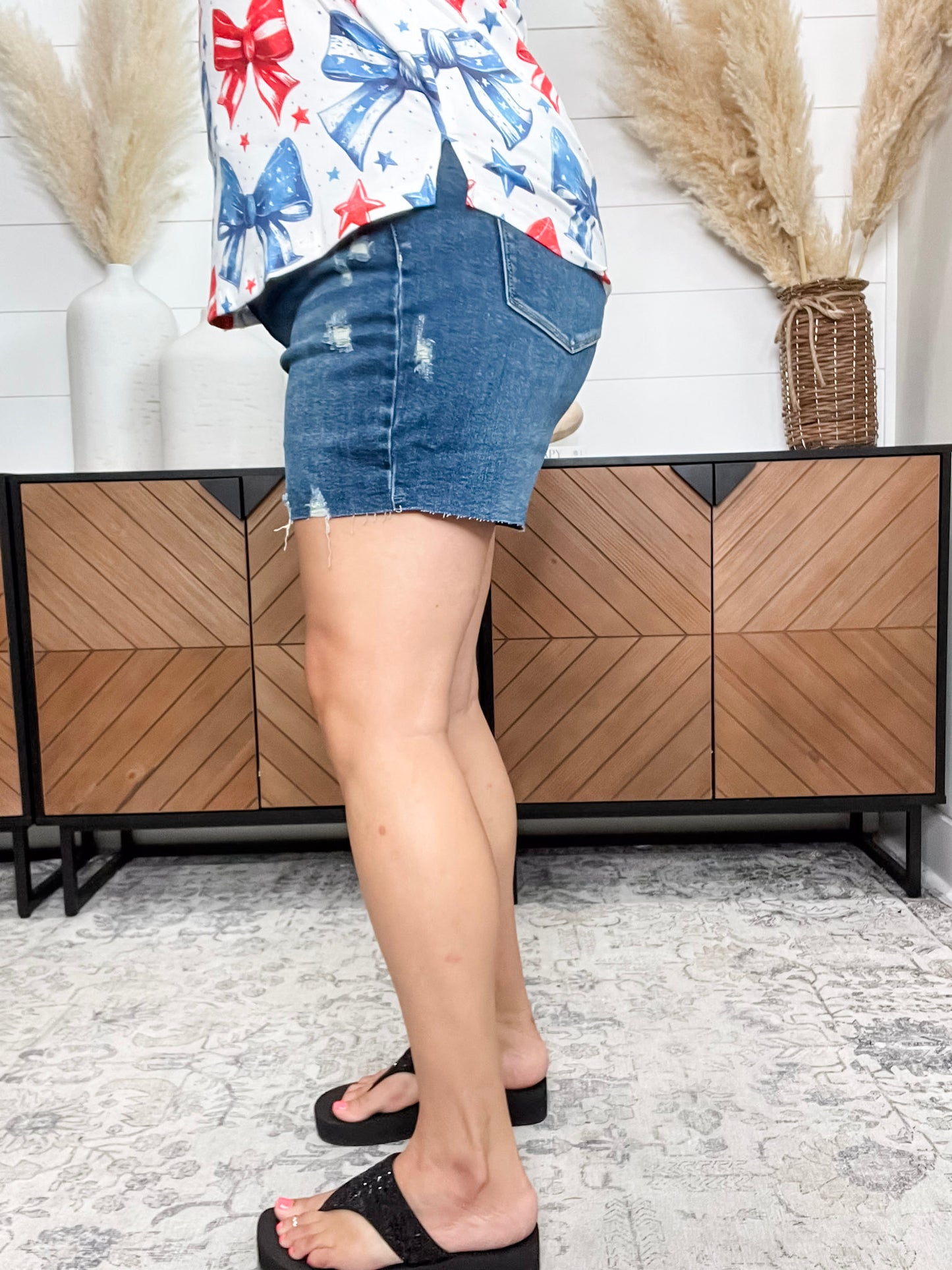 Judy Blue "Small Town Girl" Mid thigh shorts