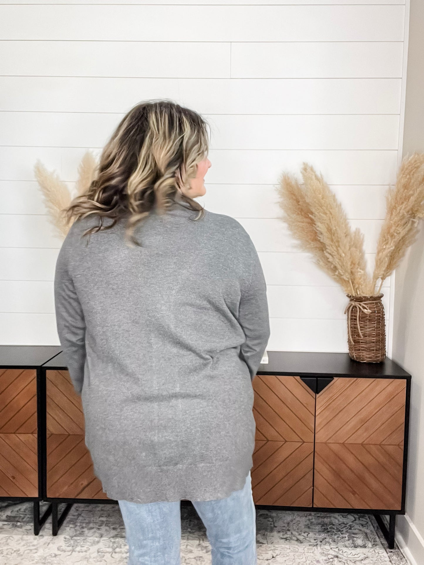 "This Time Around" Cardigan (Charcoal)