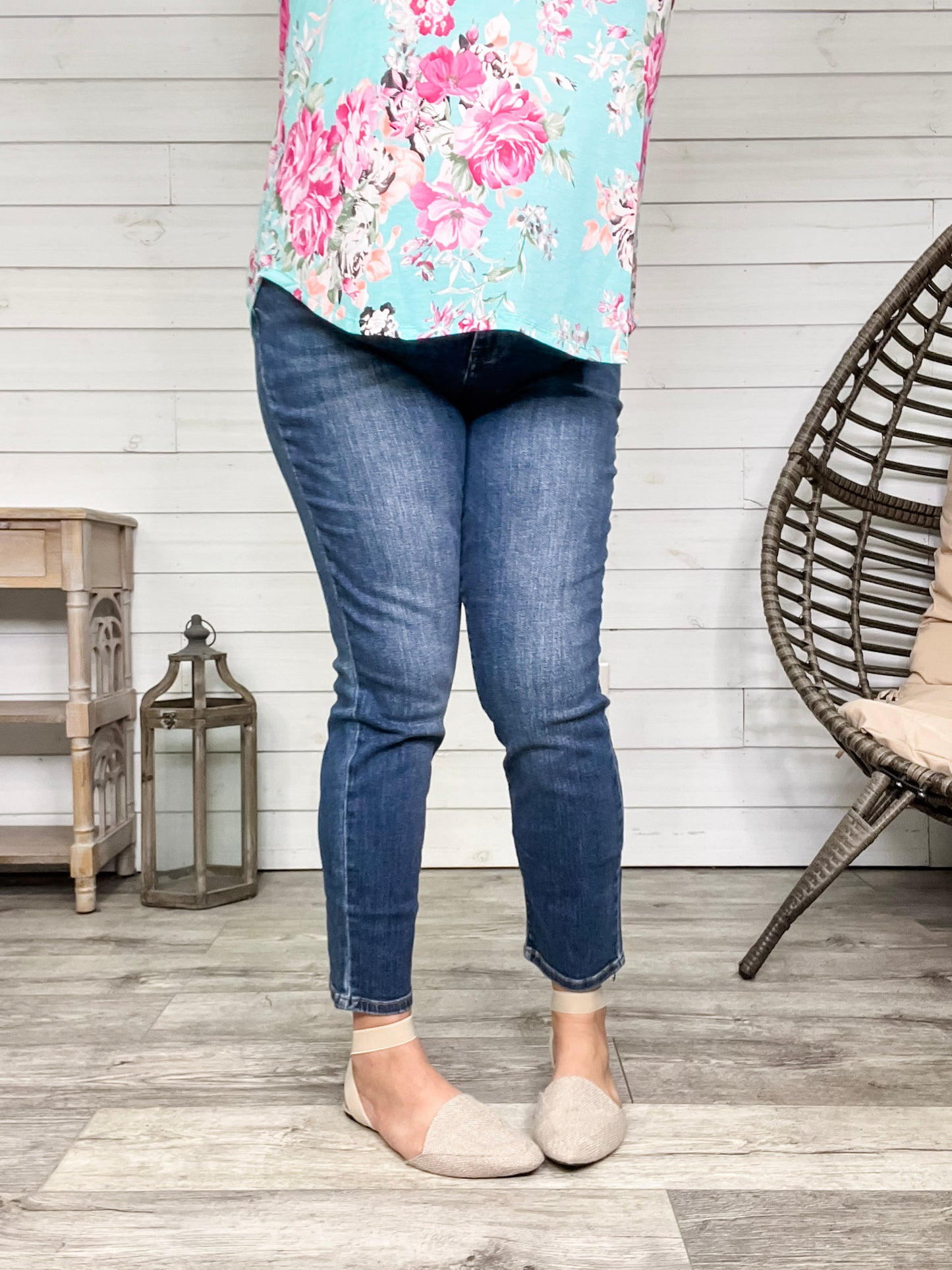 Judy Blue "Shady Lady" Slim Fit Jeans