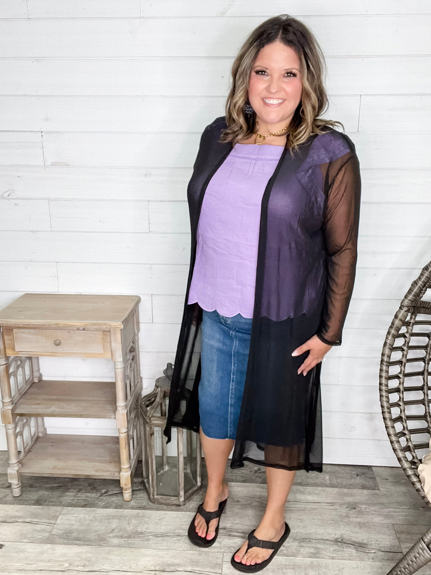 "Sheer Elegance" Long Sleeve Cover Up (Multiple Colors)