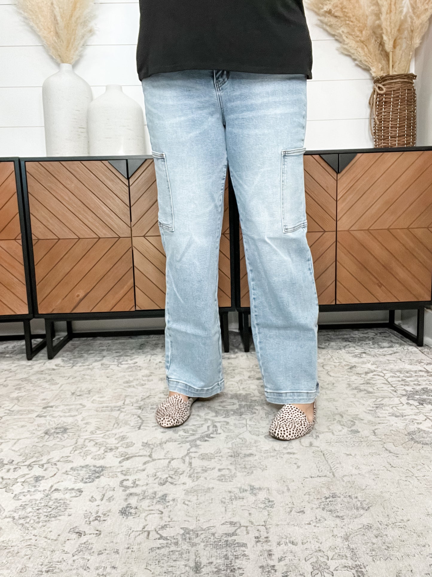 Judy Blue "Slight of Hand" Cargo Wide Leg