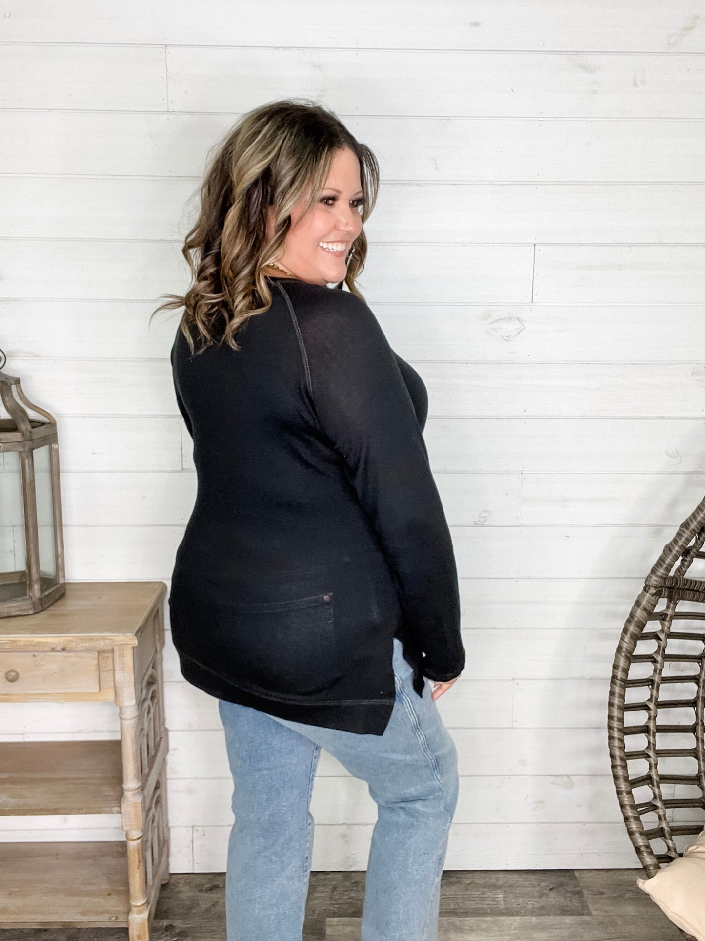 "Yup Thats The One" Long Sleeve Weekender (Black)
