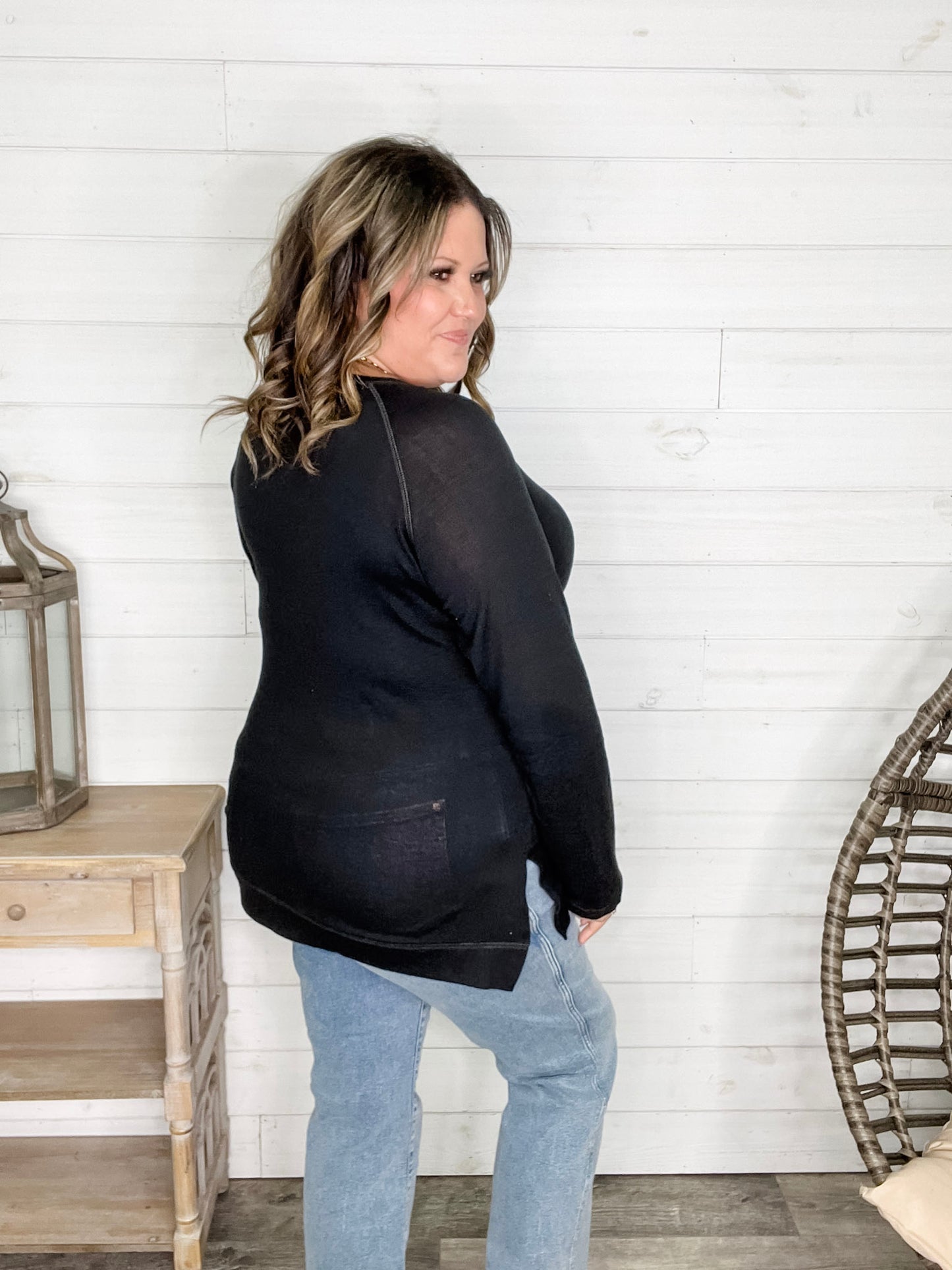 "Yup Thats The One" Long Sleeve Weekender (Black)