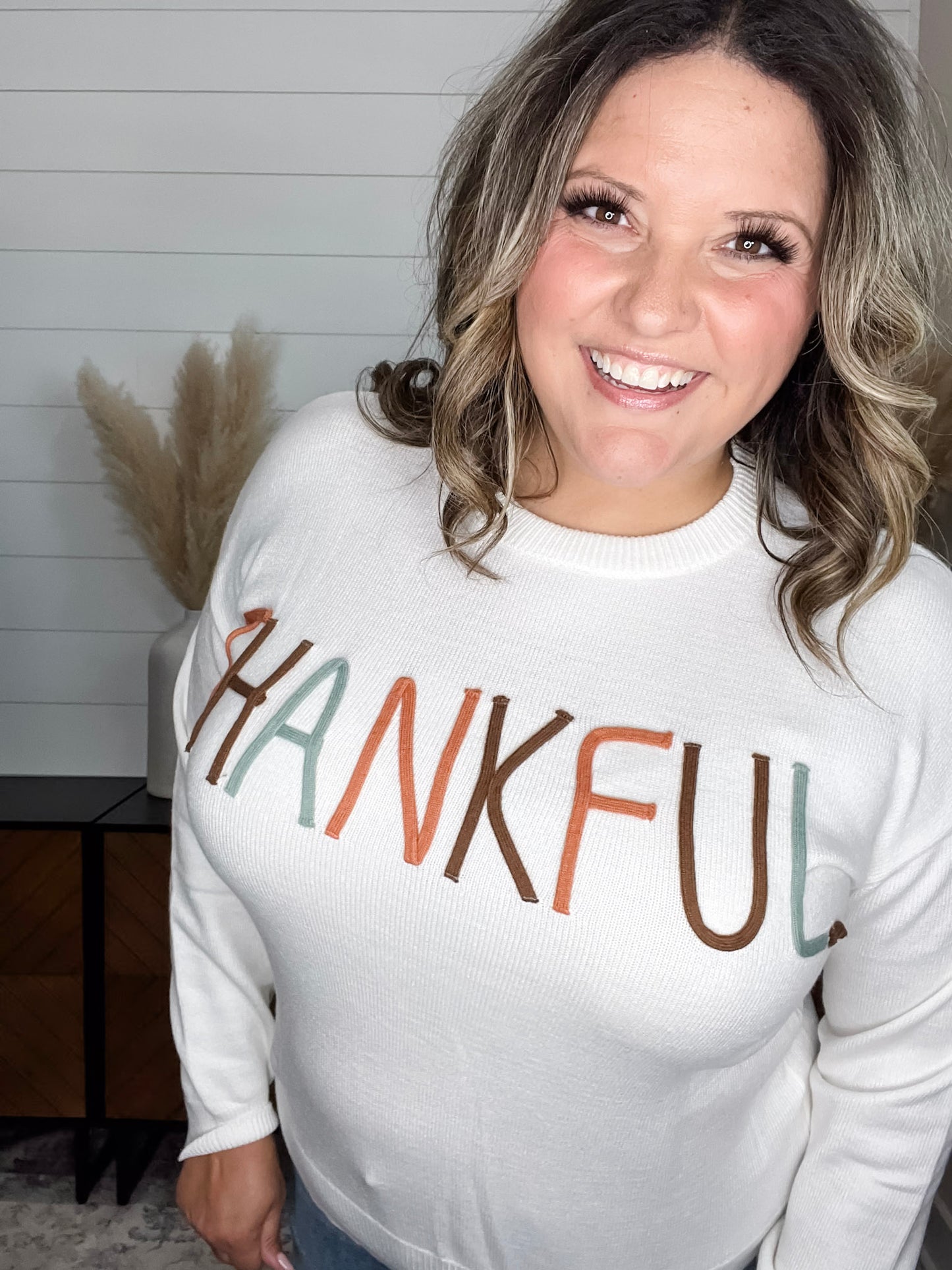 "Thankful" Long Sleeve Sweater