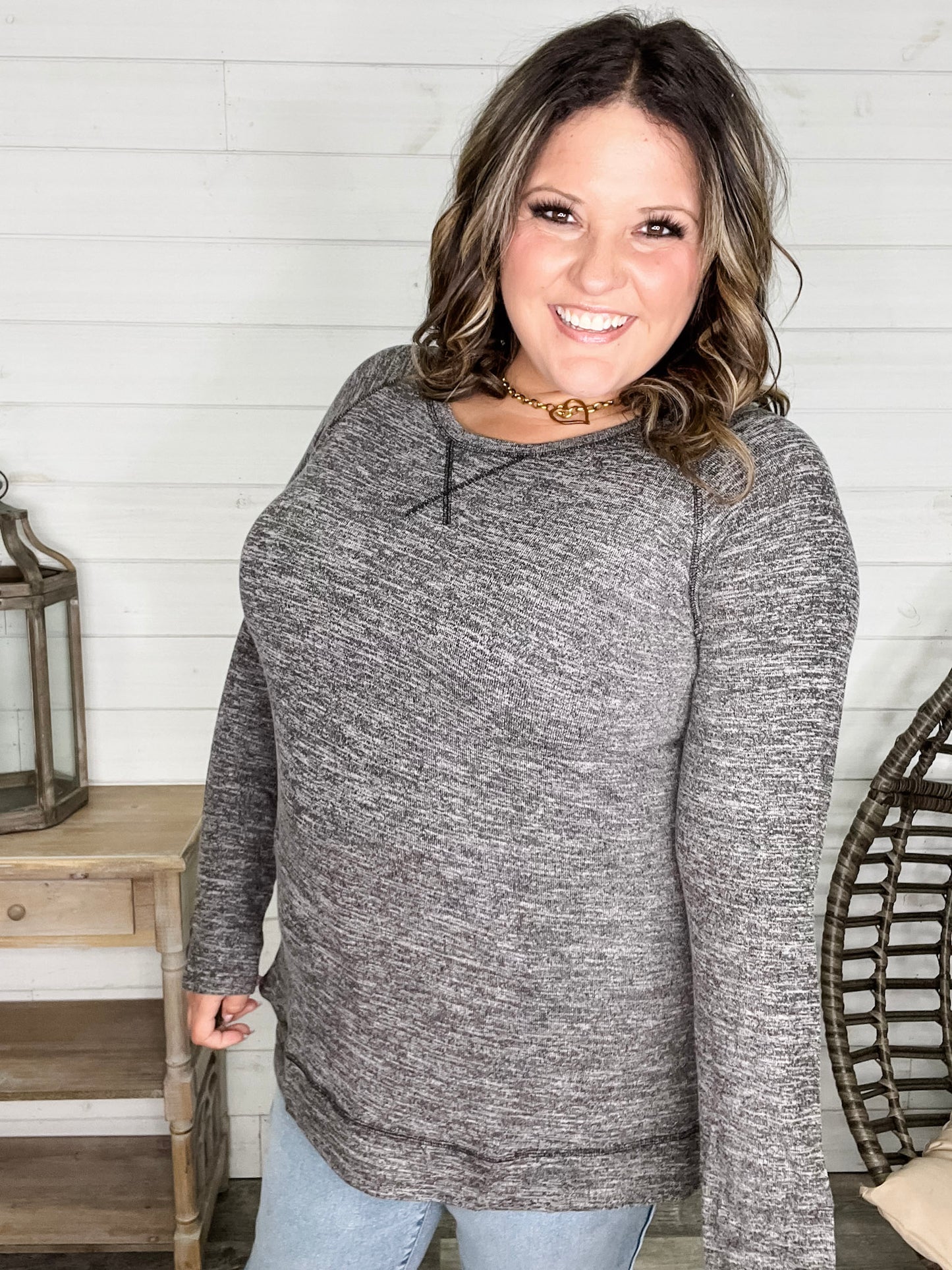 "Yup Thats The One" Long Sleeve Weekender (Charcoal)