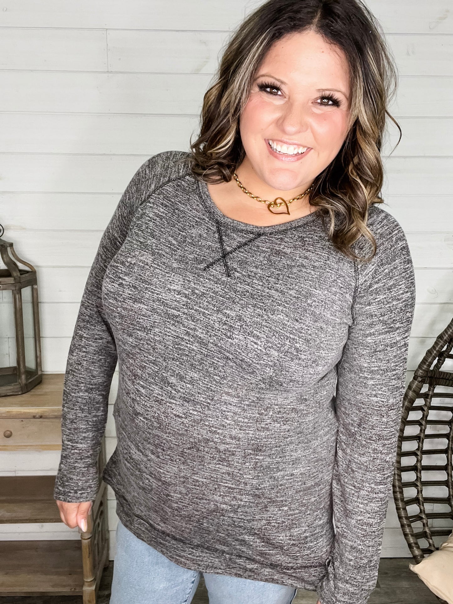 "Yup Thats The One" Long Sleeve Weekender (Charcoal)