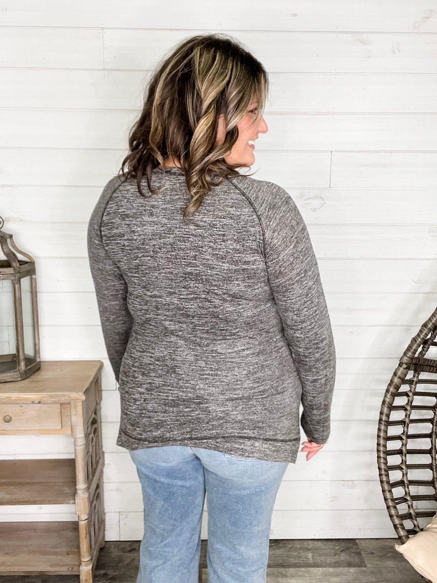 "Yup Thats The One" Long Sleeve Weekender (Charcoal)