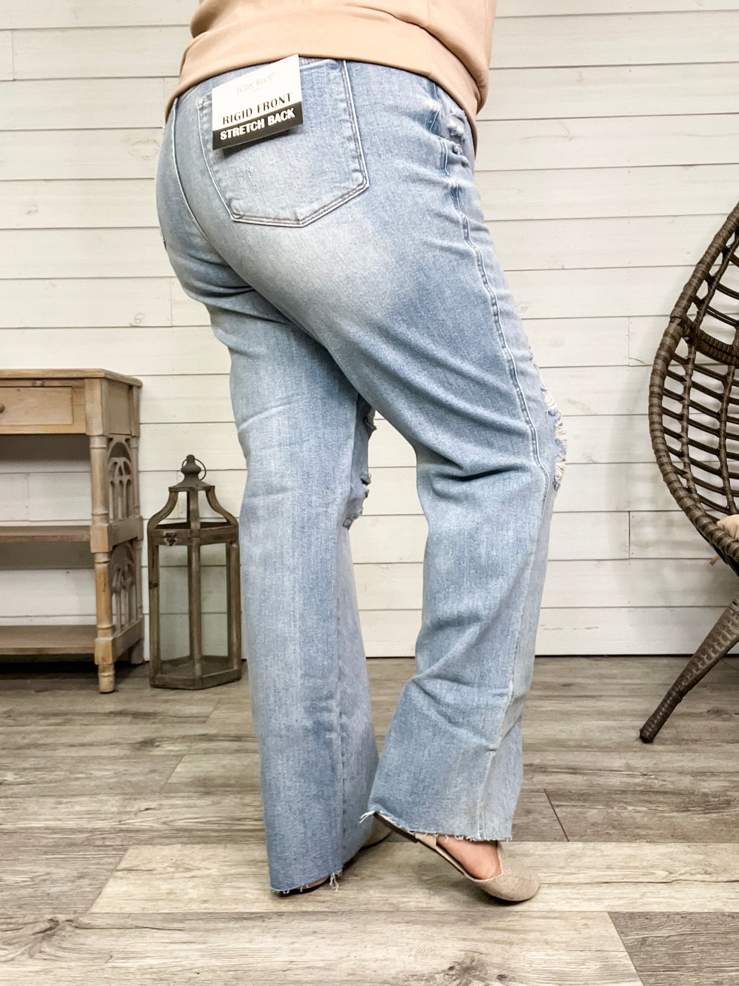 Judy Blue "Vanished" Rigid Straight Leg Jeans