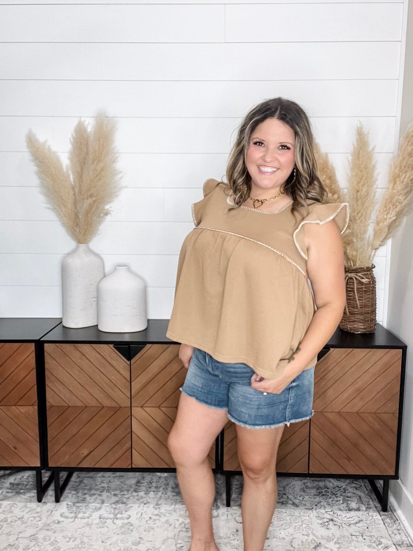 Judy Blue "She Gone" Tummy Control Shorts