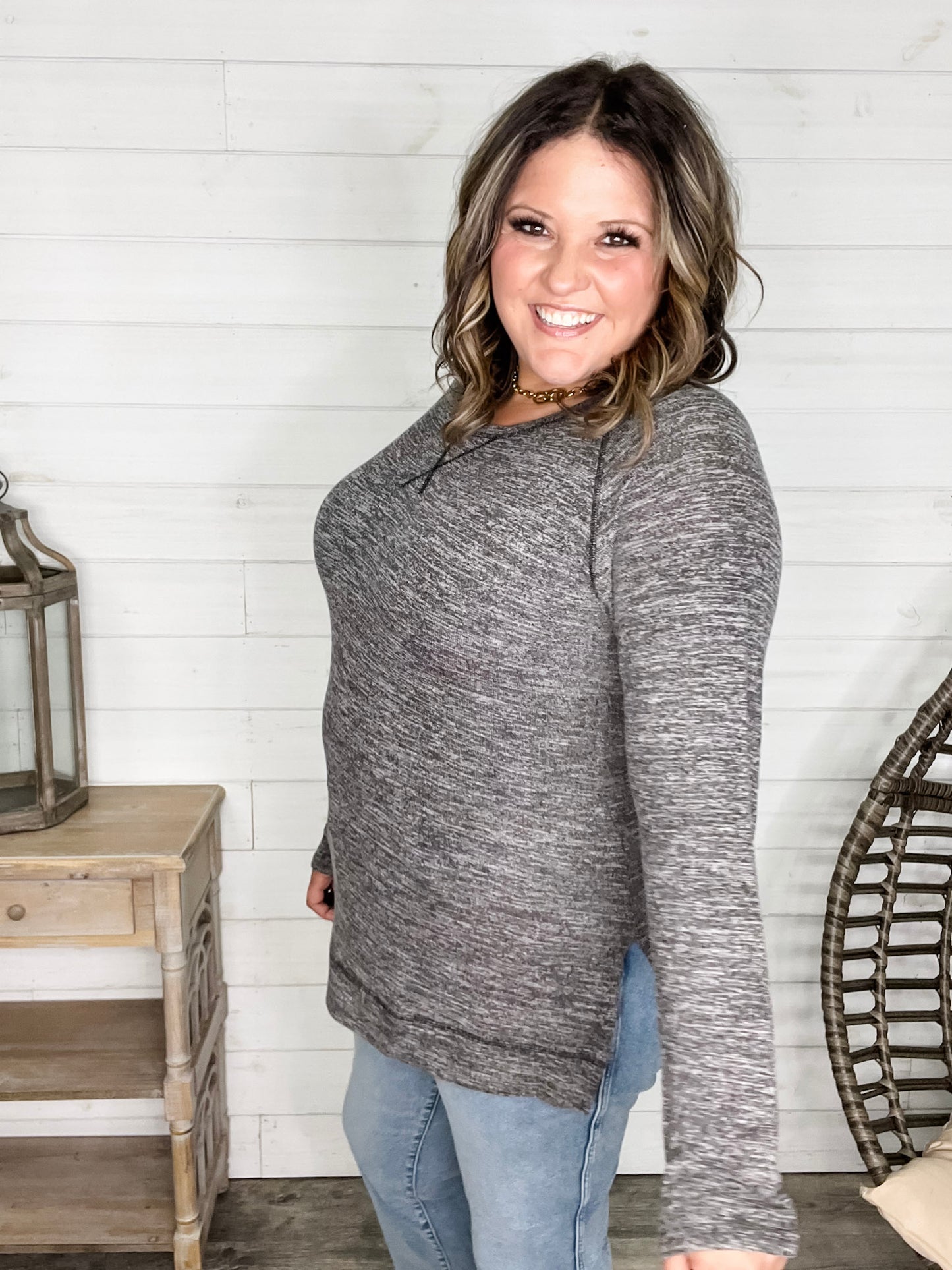"Yup Thats The One" Long Sleeve Weekender (Charcoal)