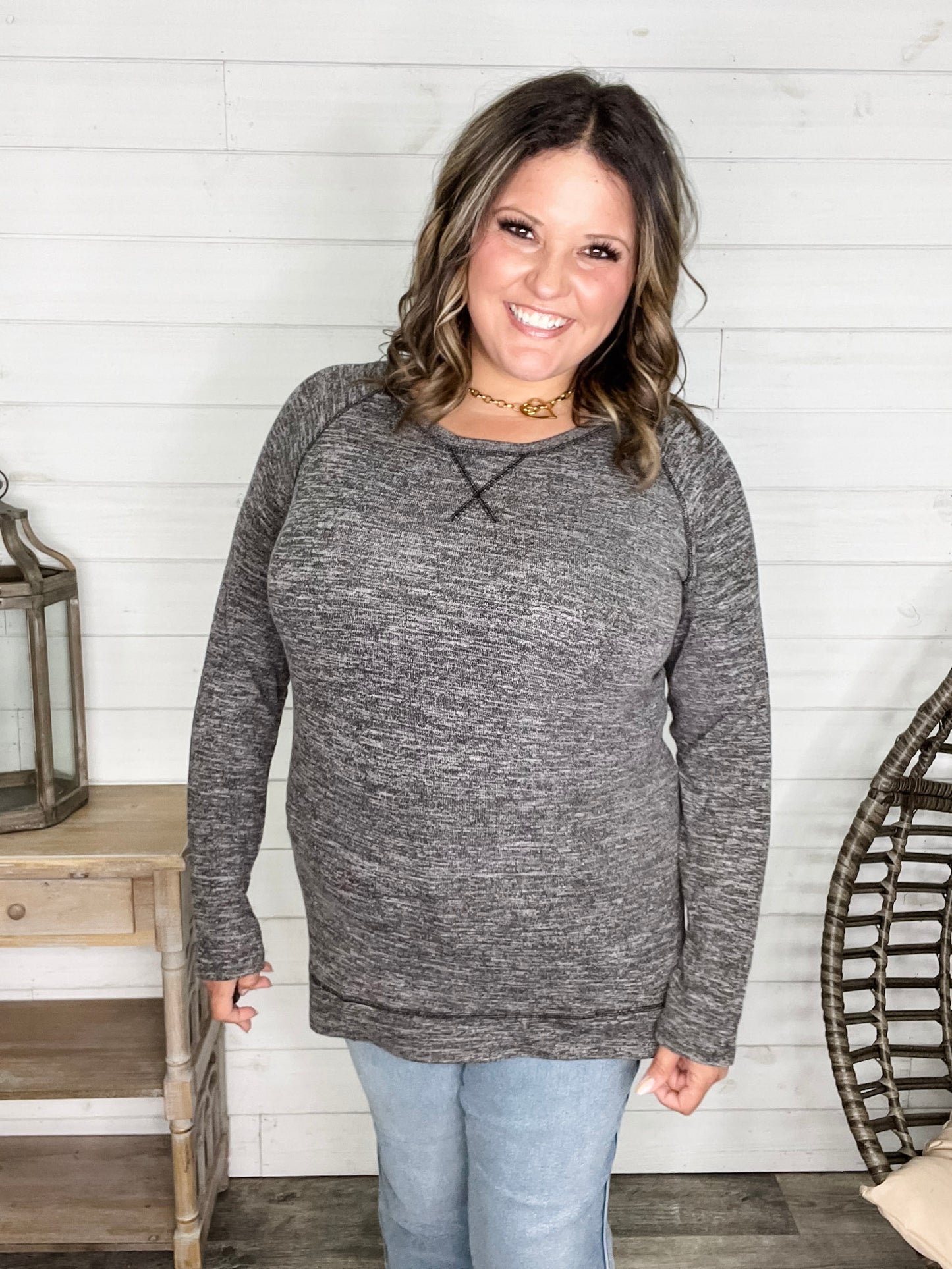 "Yup Thats The One" Long Sleeve Weekender (Charcoal)