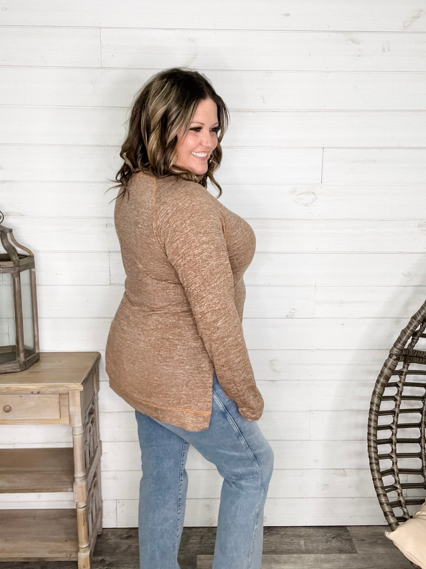 "Yup Thats The One" Long Sleeve Weekender (Brown)