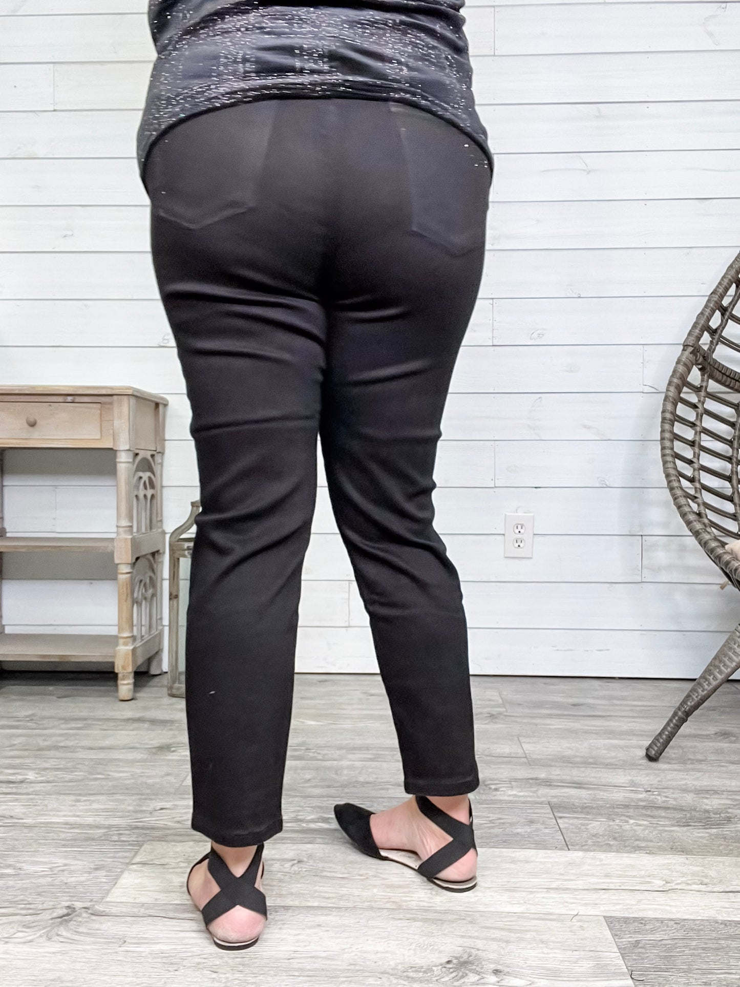 Judy Blue Black Rhinestone Slim Fit Jeans