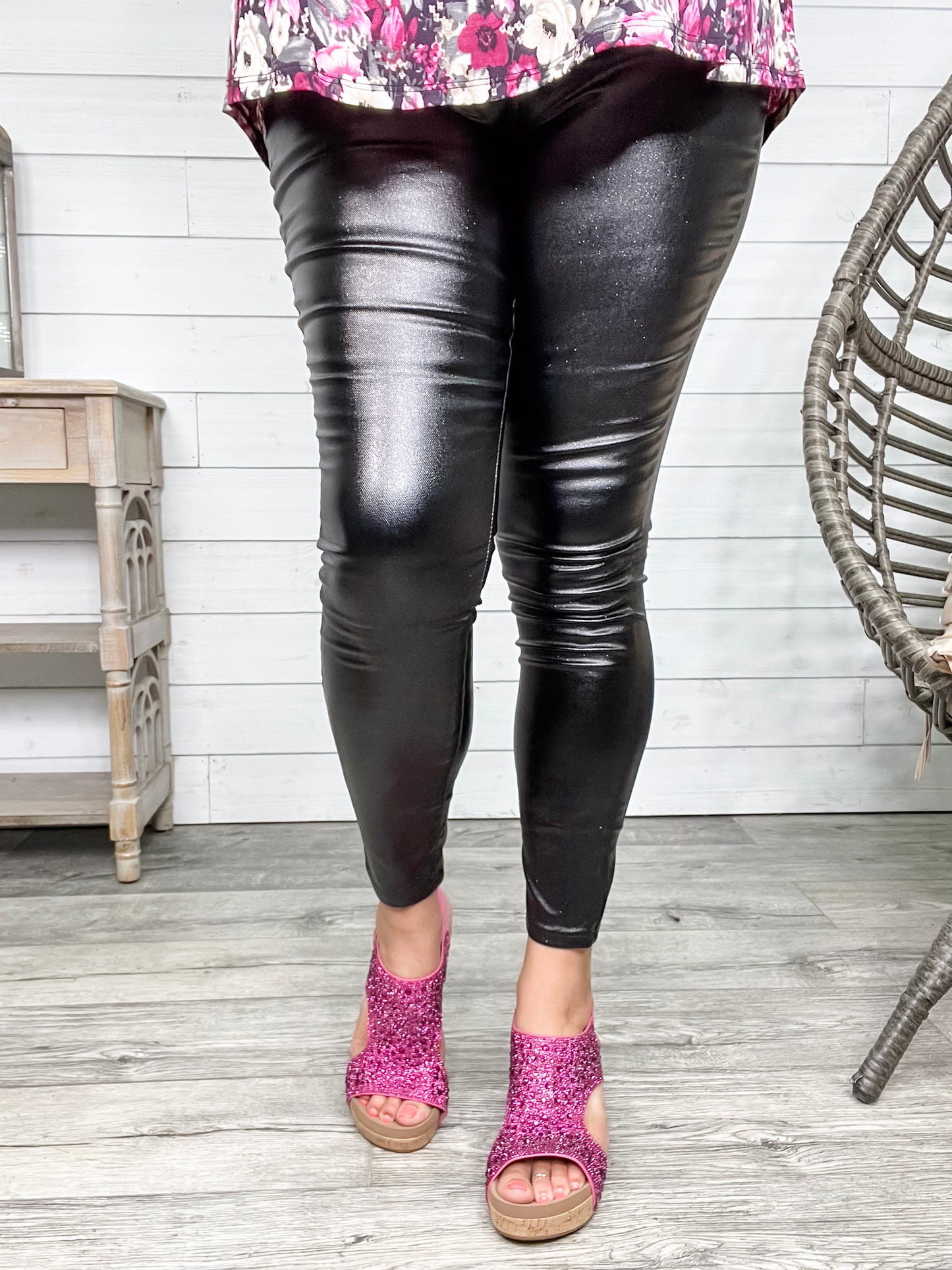 YMI hyperstretch Metallic Skinny (Black)