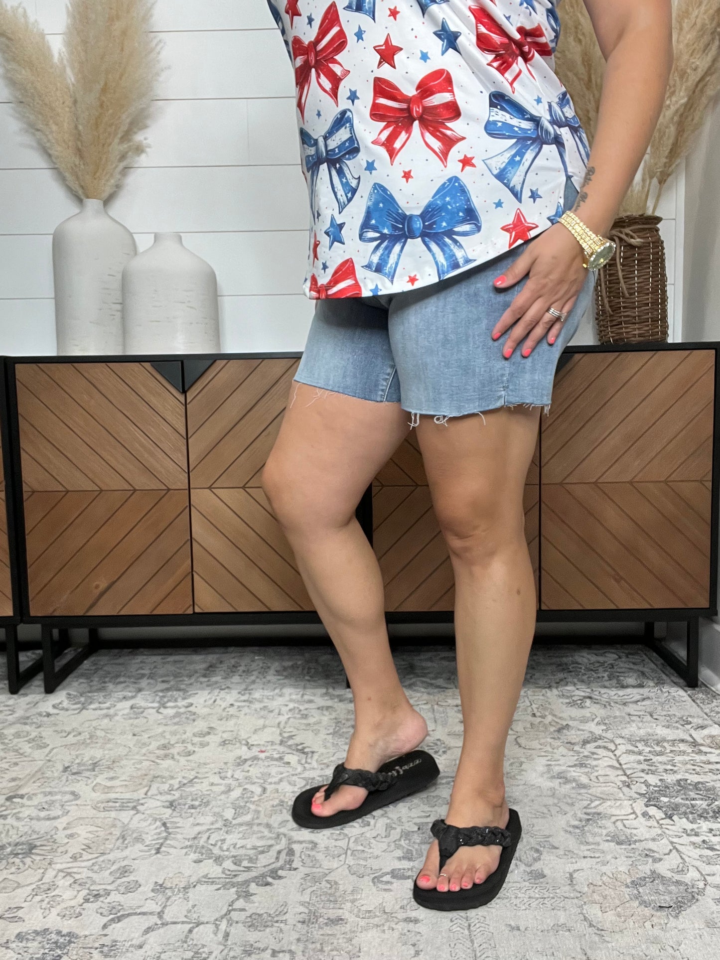 Judy Blue "That's a Wrap" Cutoff Shorts