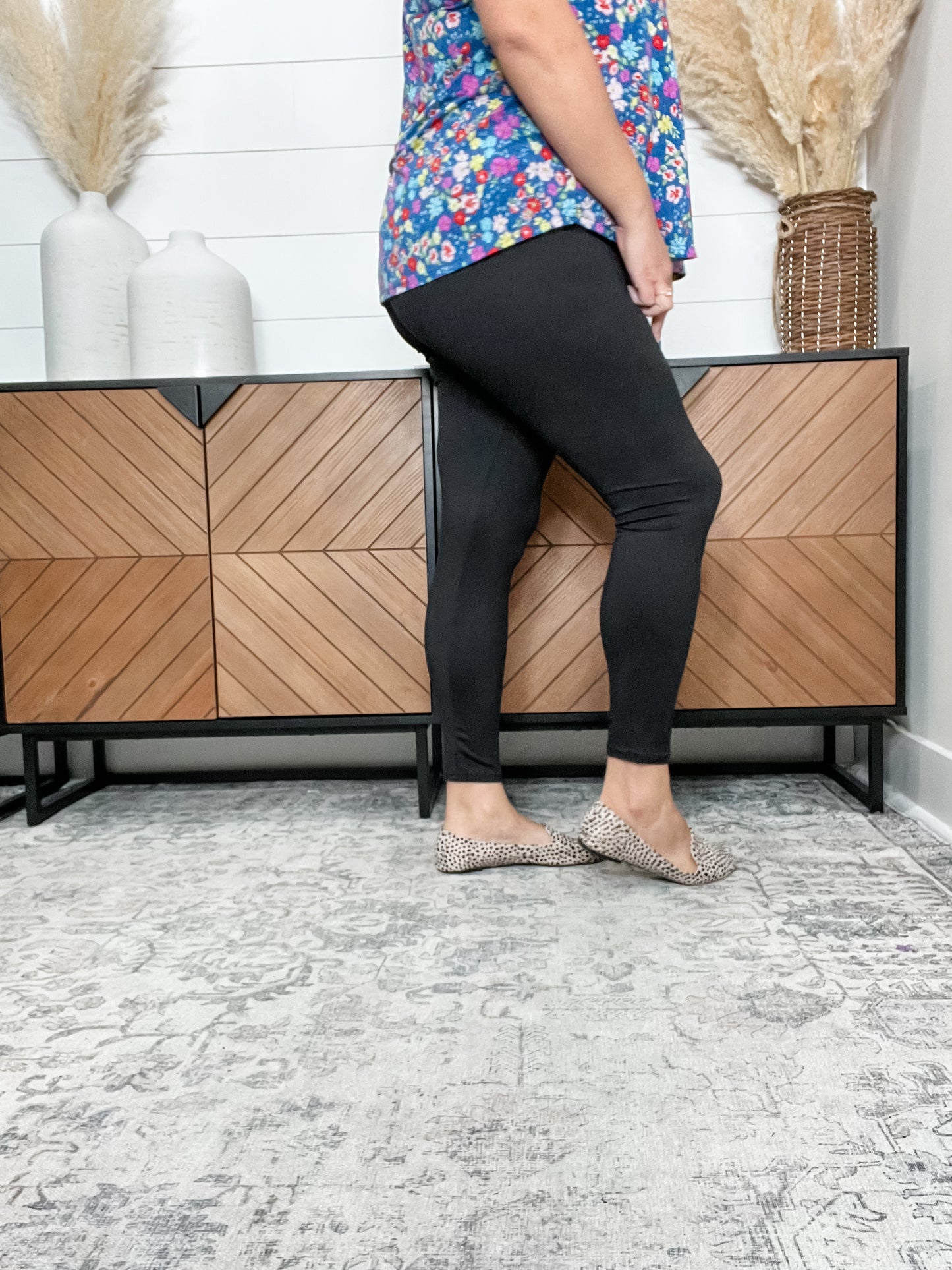 High Rise Tummy Control Black Leggings