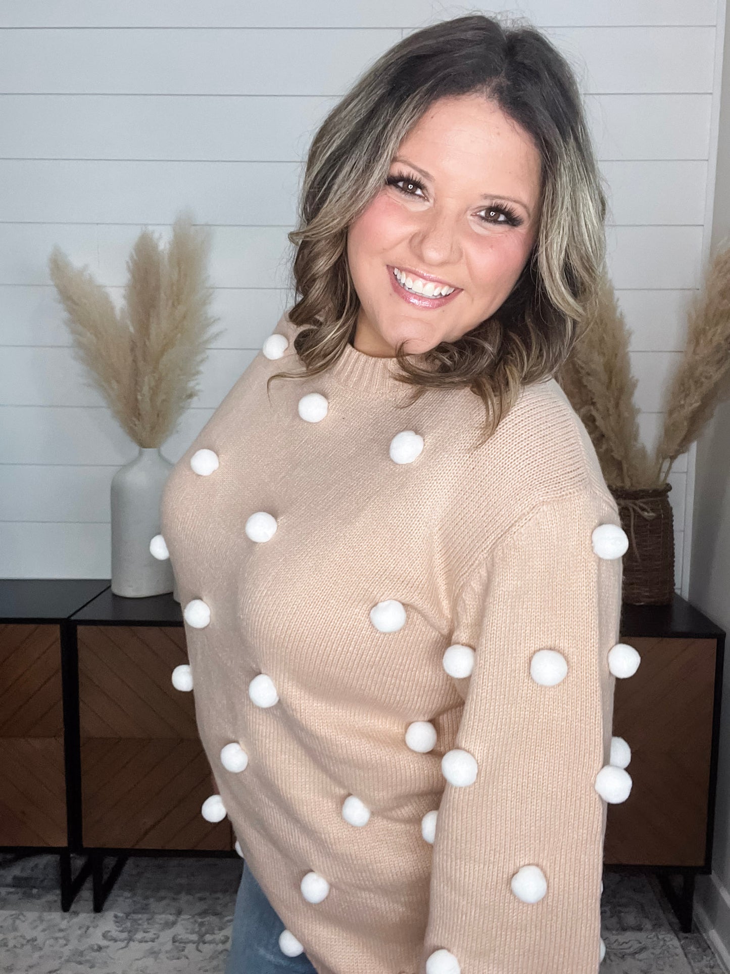 "Cottontail" Long Sleeve Sweater