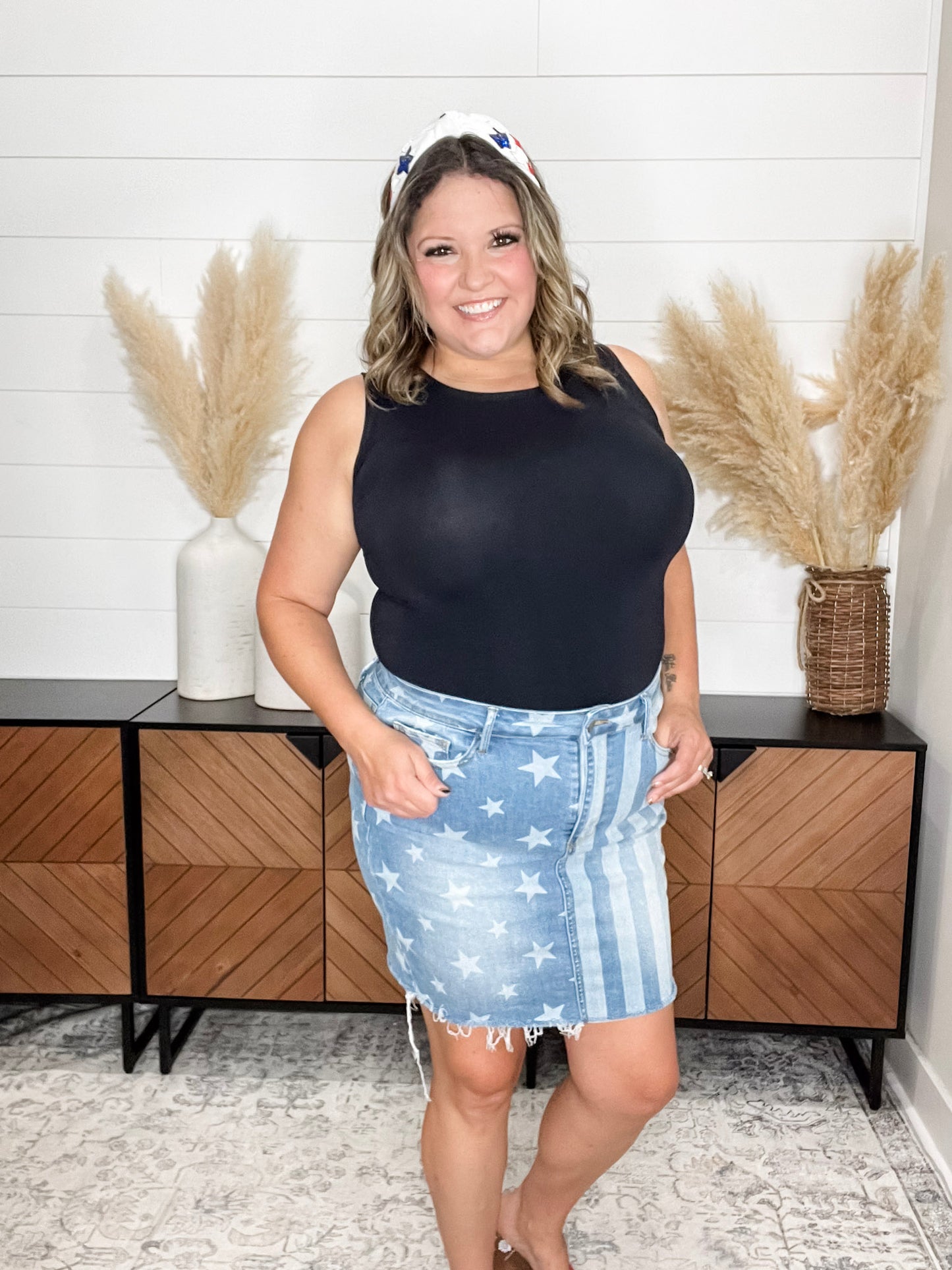 Judy Blue Stars and Stripes Skirt