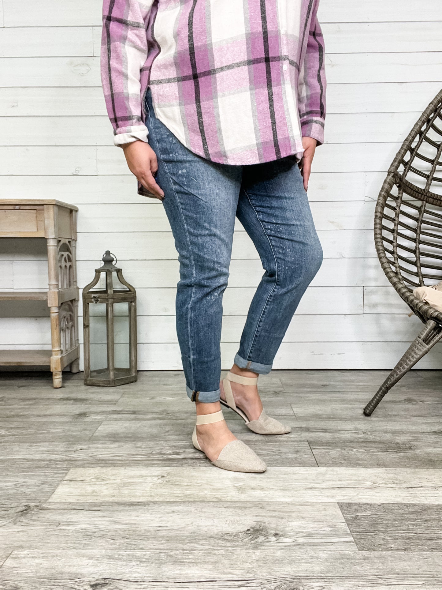 Judy Blue "Say It Ain't So" Boyfriend Jeans