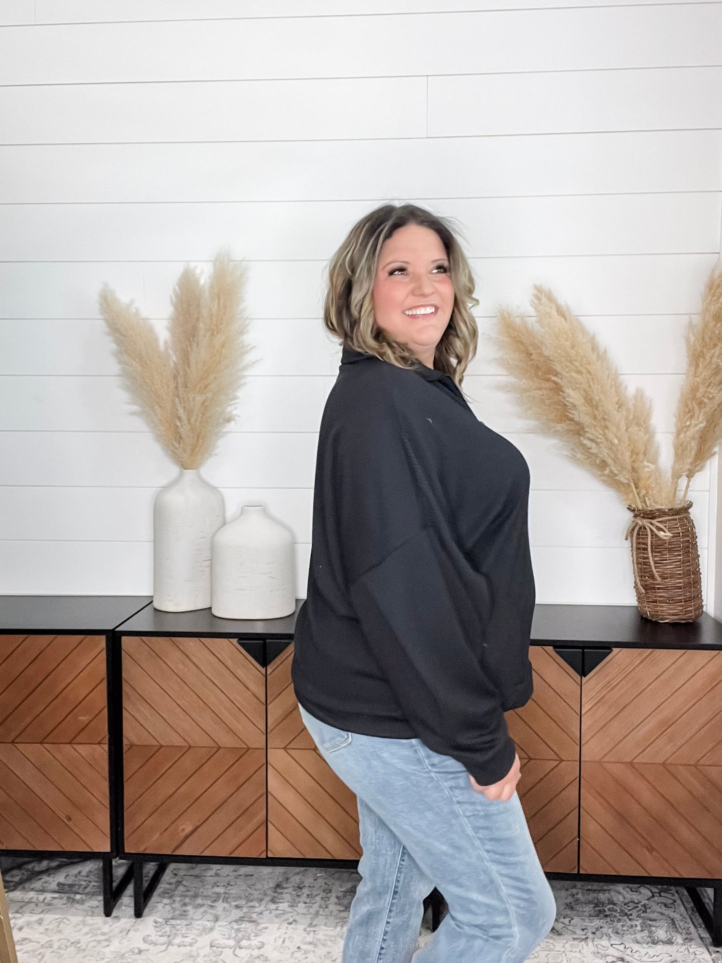 "Over The Top" Corded 3/4 Zip Pullover (Multiple Colors)